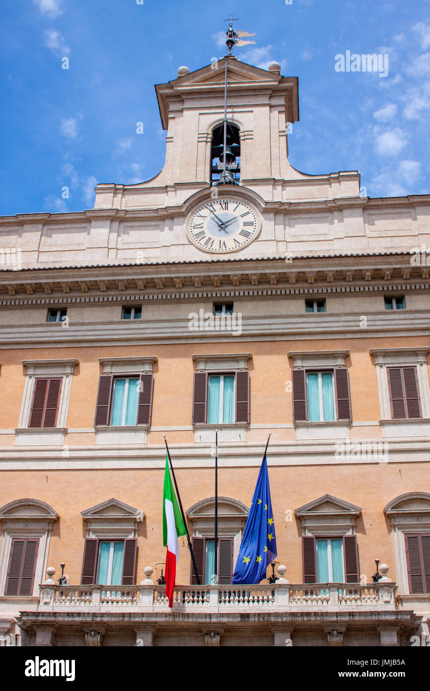 Presidenza del Consiglio dei Ministri in Piazza Colonna, Rom Italien Stockfoto