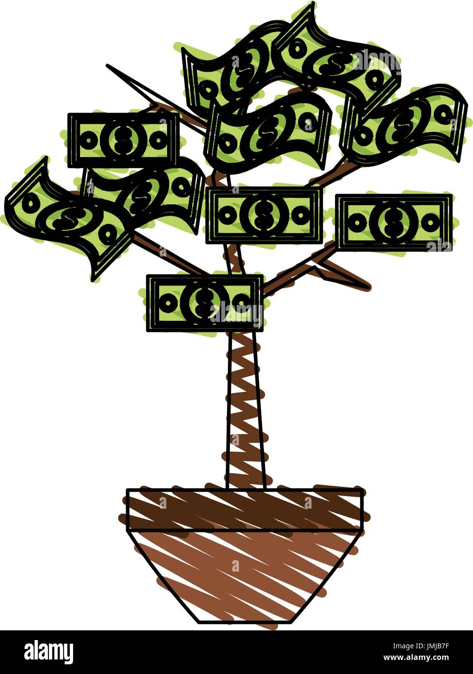 Baum-Vektor-illustration Stock Vektor