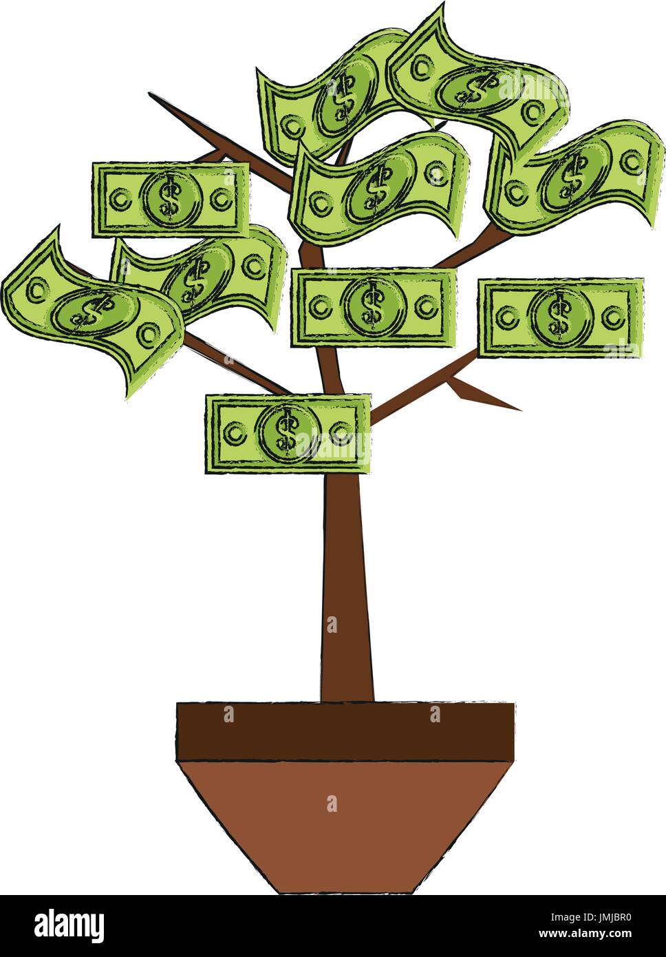 Bill-Baum-Vektor-illustration Stock Vektor