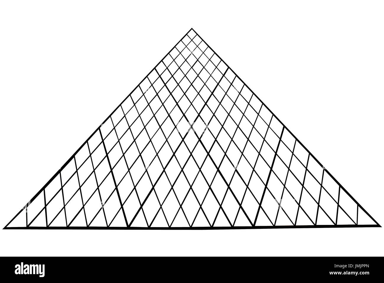 Pyramide von Paris Stockfoto