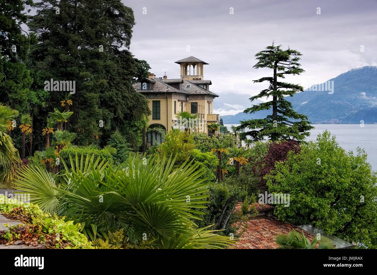 Menaggio Villa am Comer See, Lombardei in Italien Stockfoto