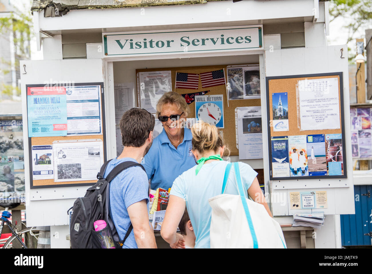 Touristische Visitor Centre, Nantucket Island, Massachusetts, USA Stockfoto