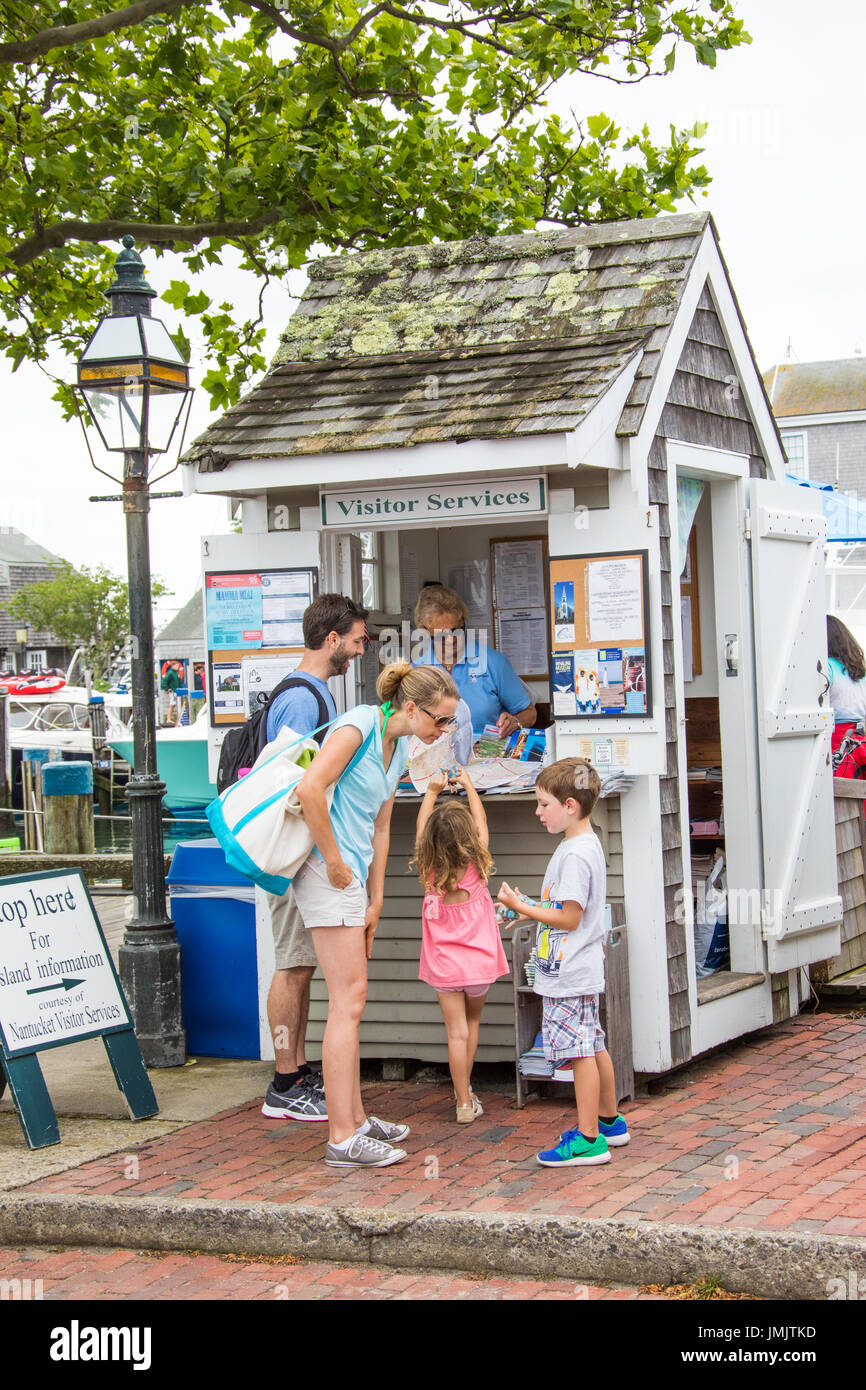 Touristische Visitor Centre, Nantucket Island, Massachusetts, USA Stockfoto