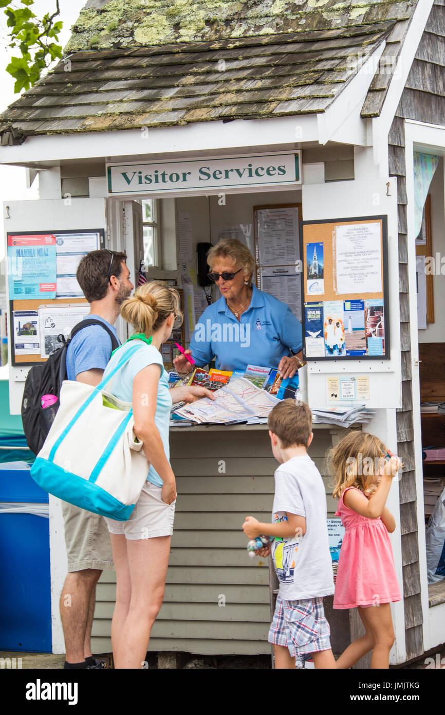 Touristische Visitor Centre, Nantucket Island, Massachusetts, USA Stockfoto