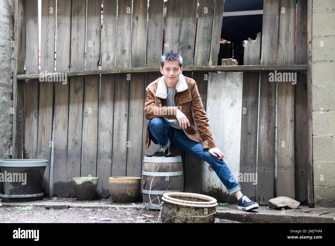 Cameron Koo, Hong Kong chinesische Studenten in New York City, USA Stockfoto