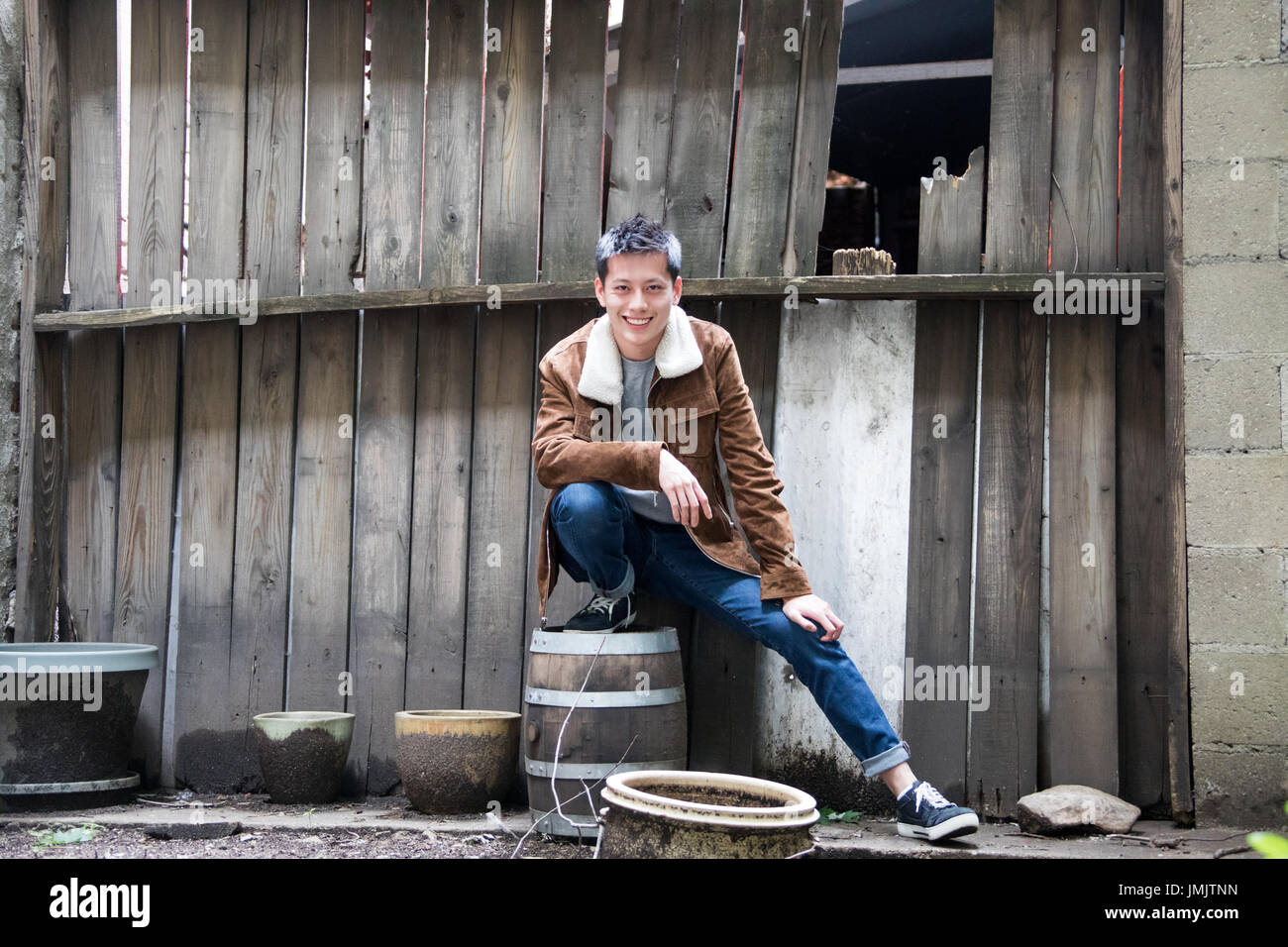 Cameron Koo, Hong Kong chinesische Studenten in New York City, USA Stockfoto