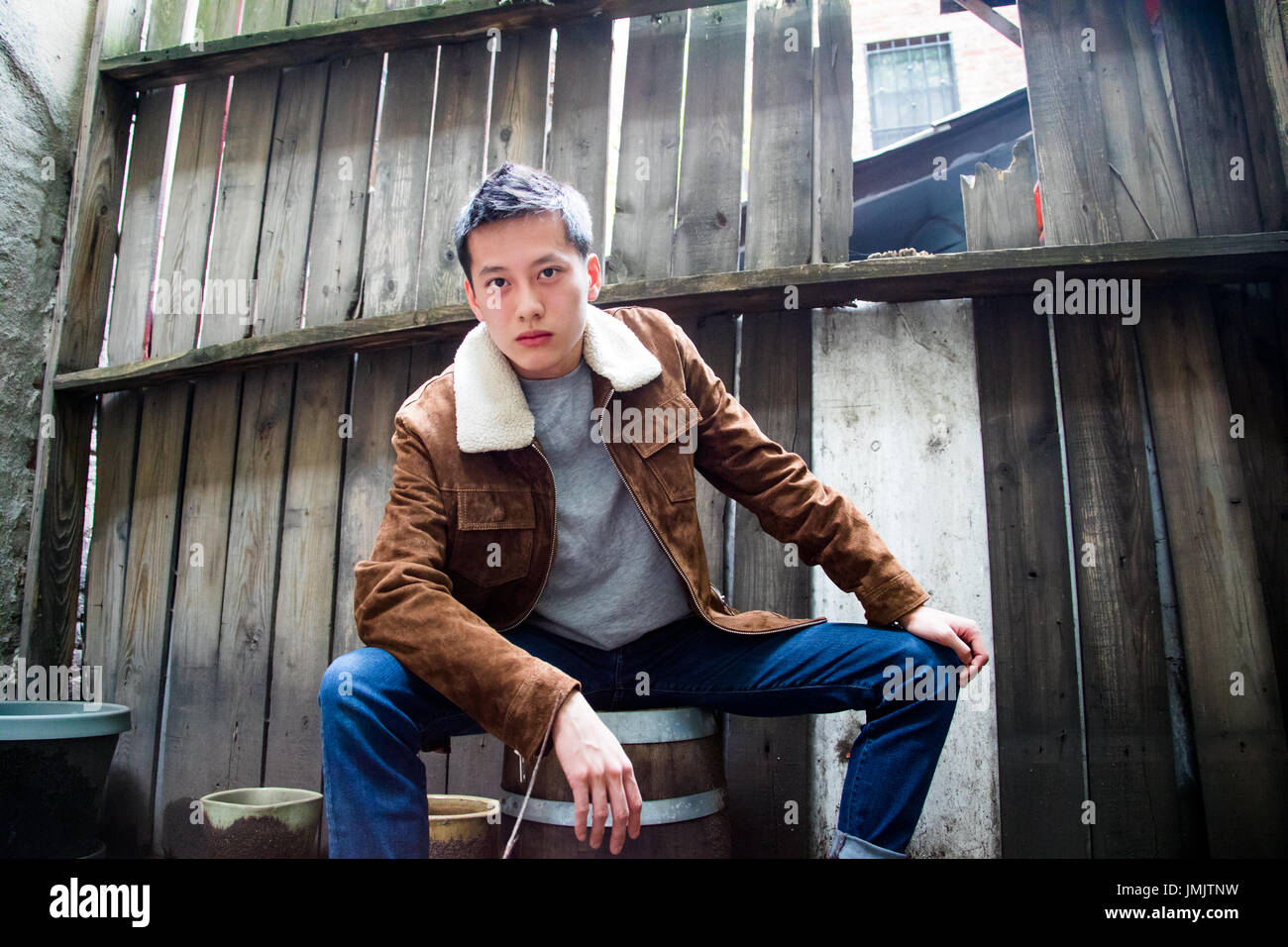 Cameron Koo, Hong Kong chinesische Studenten in New York City, USA Stockfoto