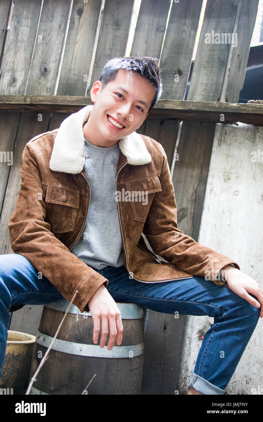 Cameron Koo, Hong Kong chinesische Studenten in New York City, USA Stockfoto