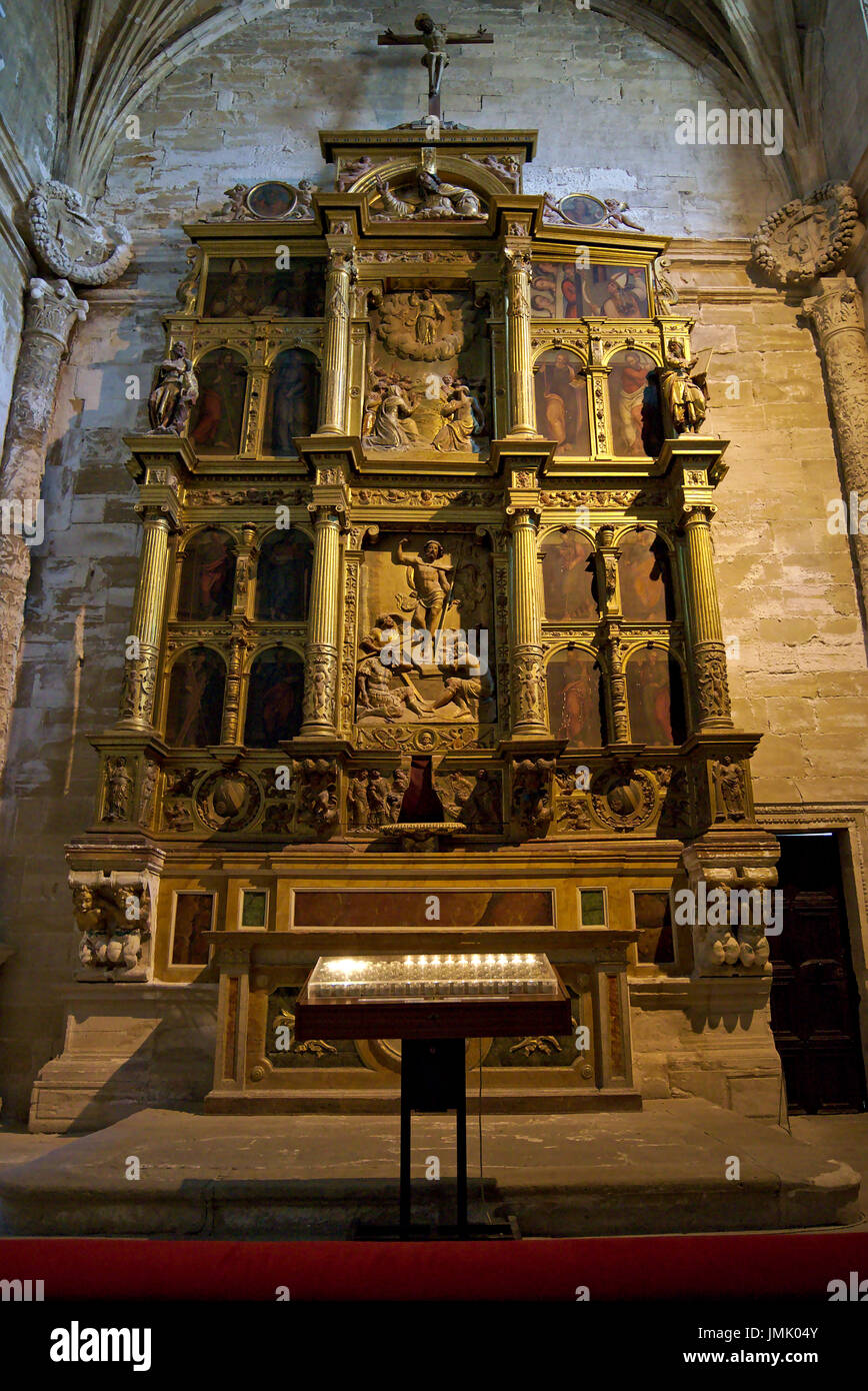 Bild der Altar in der Kathedrale Santa Maria von Cuenca, Castilla La Mancha, Spanien Stockfoto