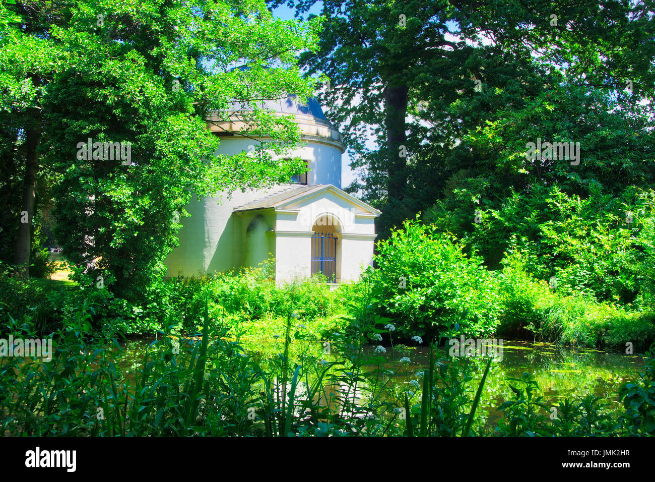 Römische Tempel Chiswick House Gardens London Stockfoto