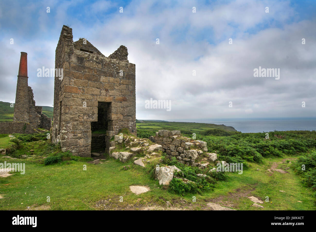 CALN Galver Mine Süd Cornwall Stockfoto