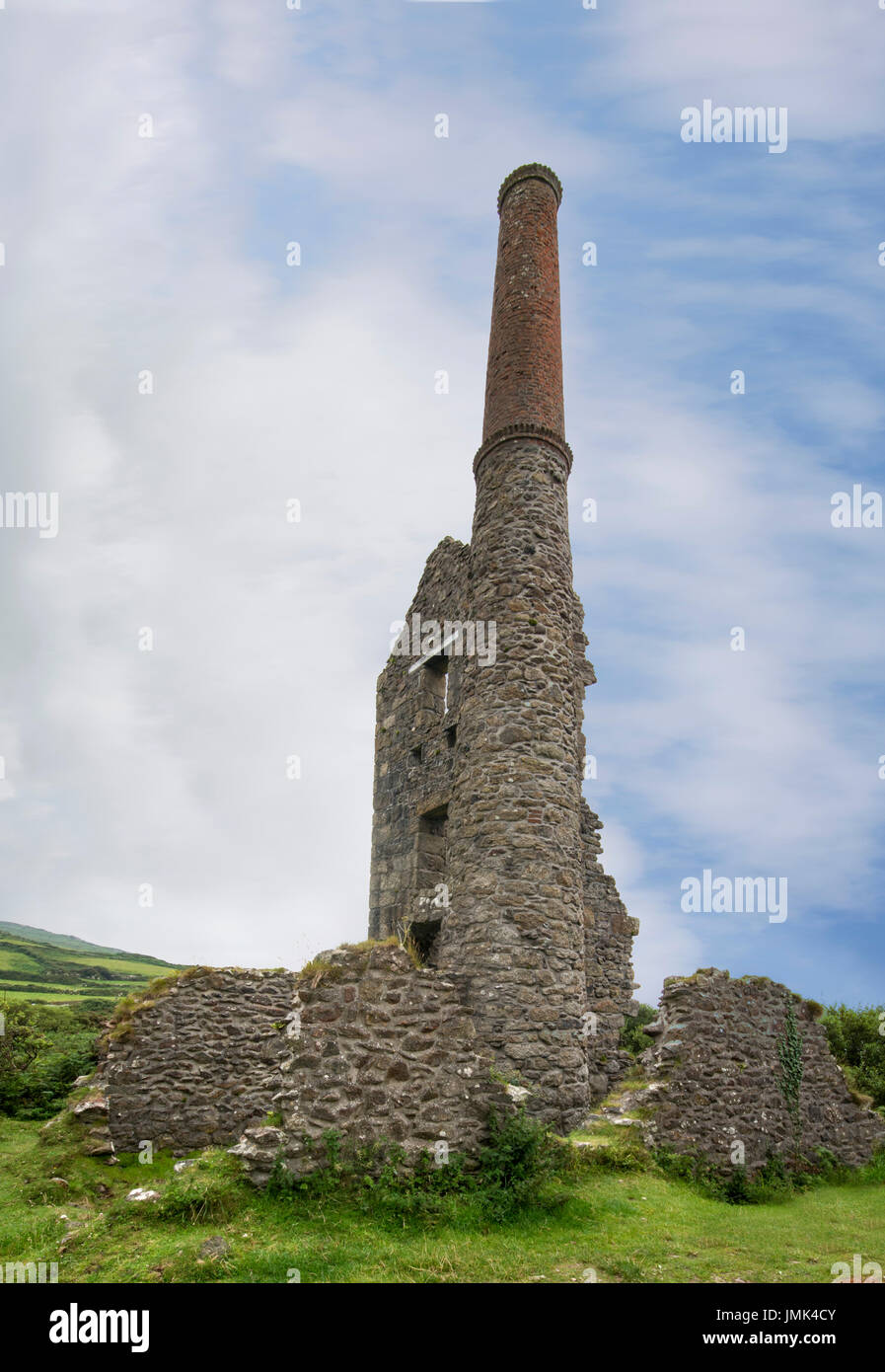 CALN Galver Mine Süd Cornwall Stockfoto