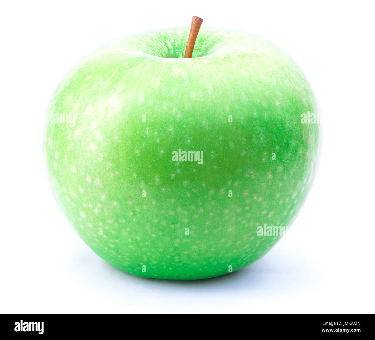 Green Apple isoliert auf weißem Stockfoto