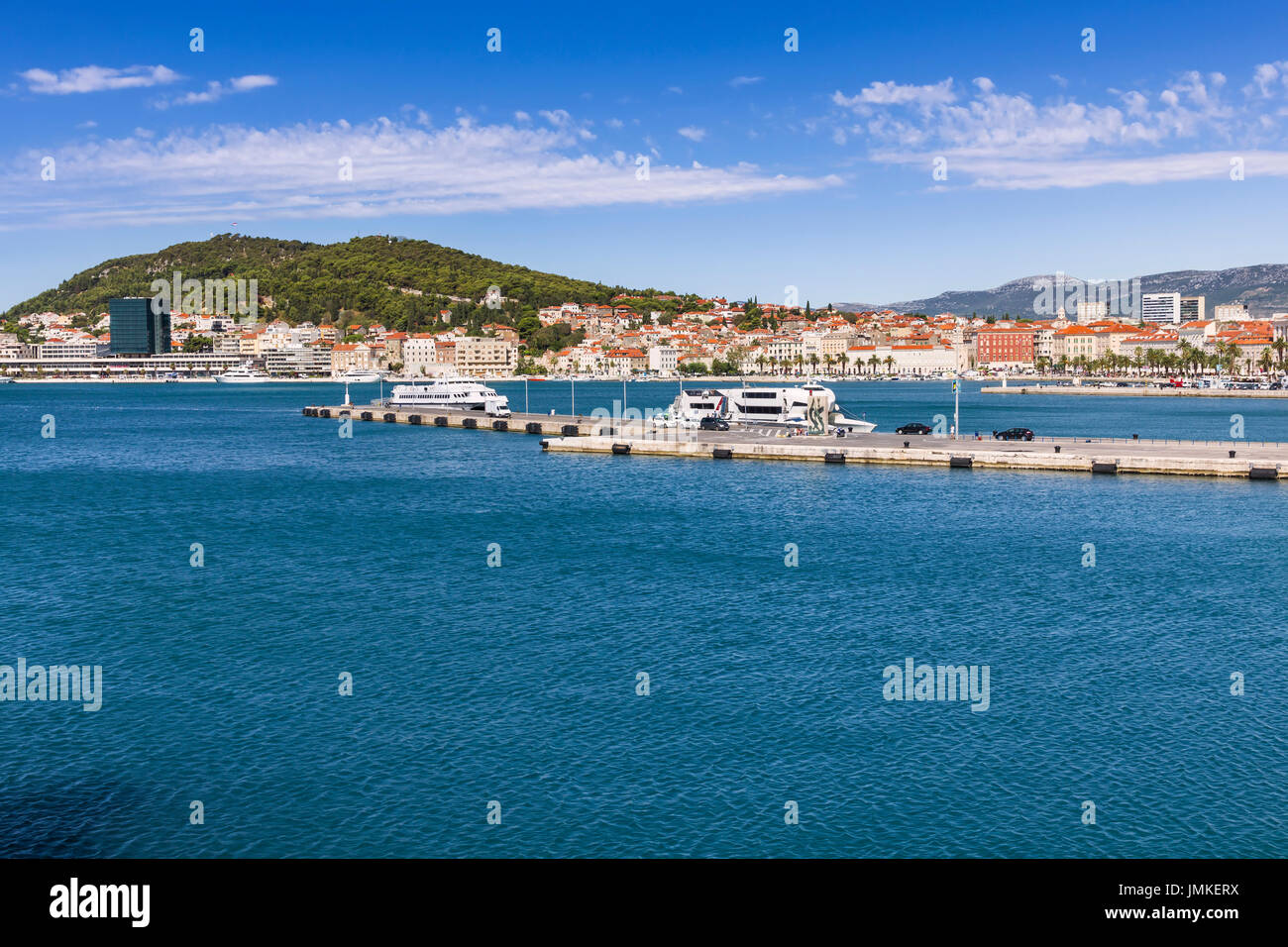 Sehenswürdigkeiten von Kroatien. Schöne Stadt Split. Kroatischen Paradies. Stockfoto