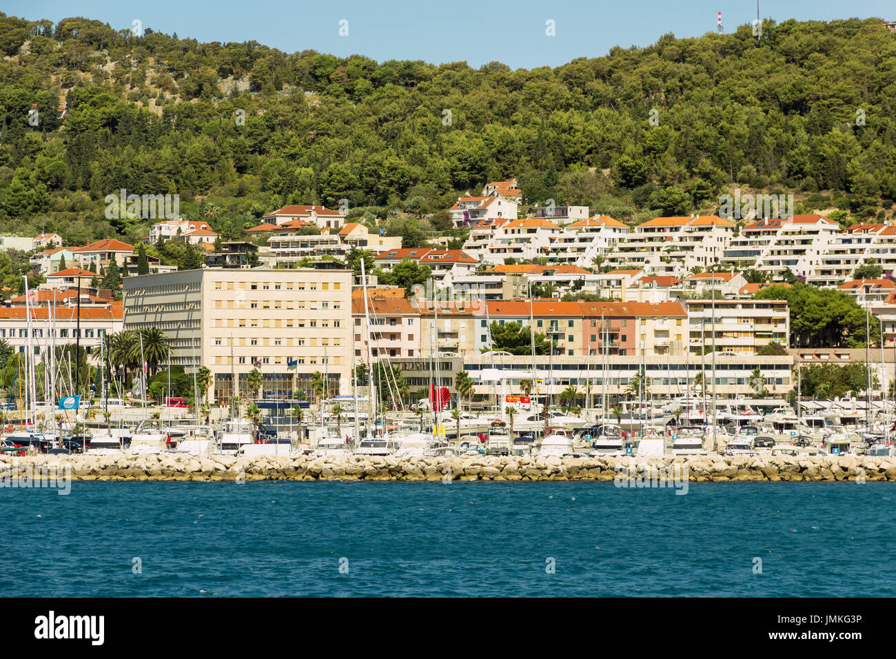 Sehenswürdigkeiten von Kroatien. Schöne Stadt Split. Kroatischen Paradies. Stockfoto