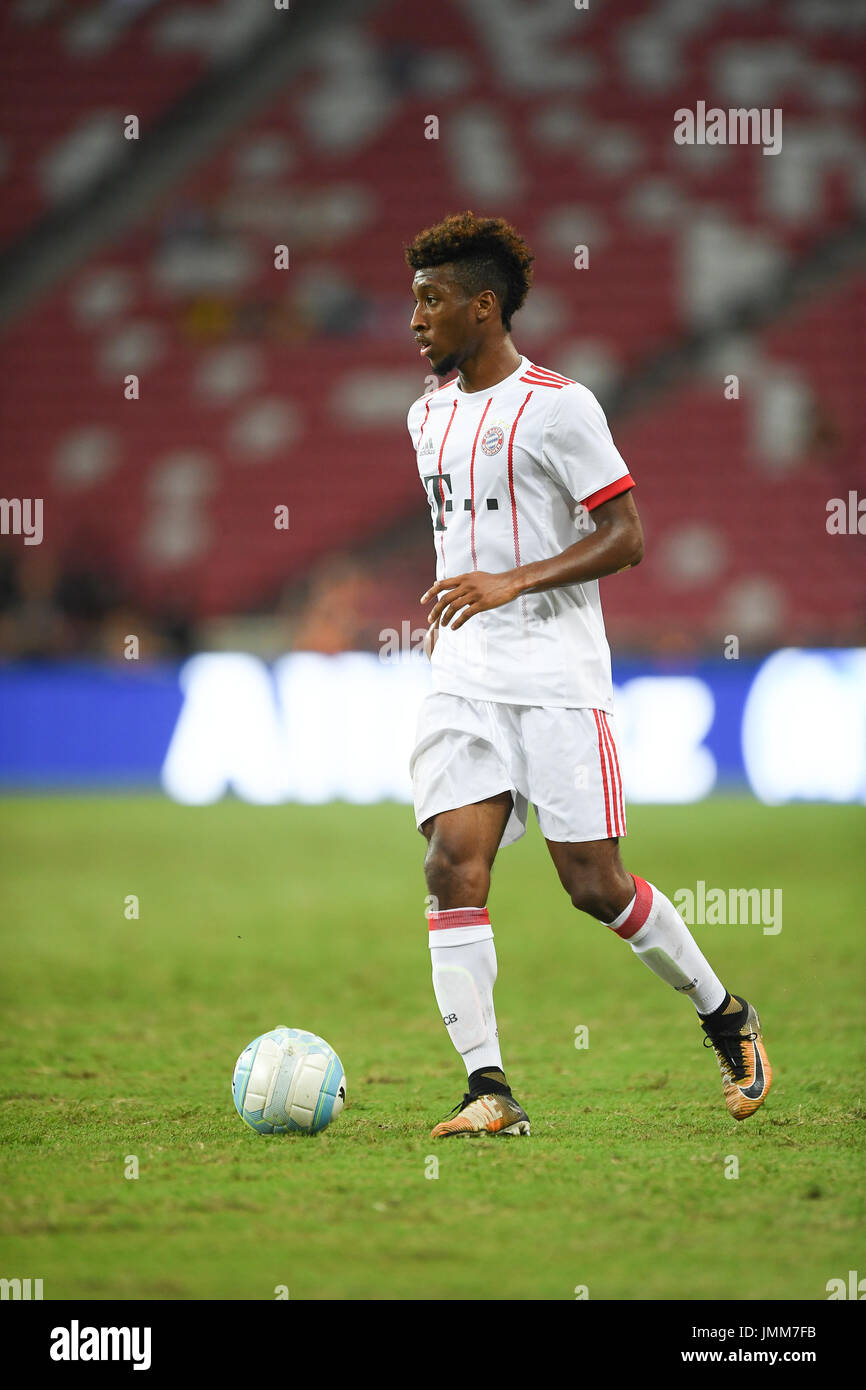 Singapur. 27. Juli 2017. Kingsley Coman (Bayern München), 27. Juli 2017 - Fußball: Singapore International Champions Cup Spiel zwischen dem FC Bayern München 0-2 Inter Mailand im National Stadium in Singapur. Bildnachweis: Haruhiko Otsuka/AFLO/Alamy Live-Nachrichten Stockfoto