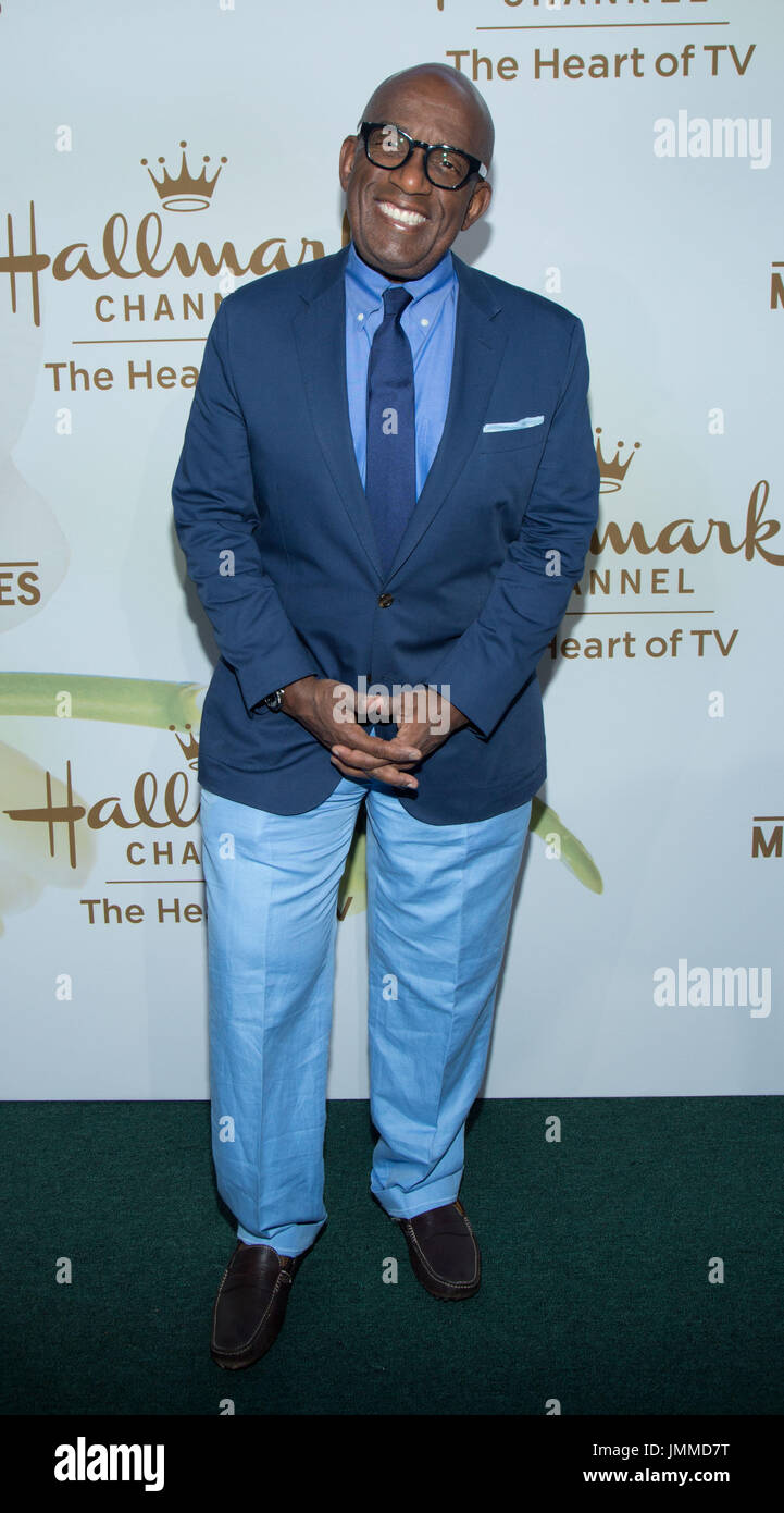 Kalifornien, USA. Juli 2017. Al Roker besucht Hallmark Channel Hallmark Movies Mysteries 2017 Sommer TCA Tour Juli 27,2017 Beverly Hills, Kalifornien. Stockfoto