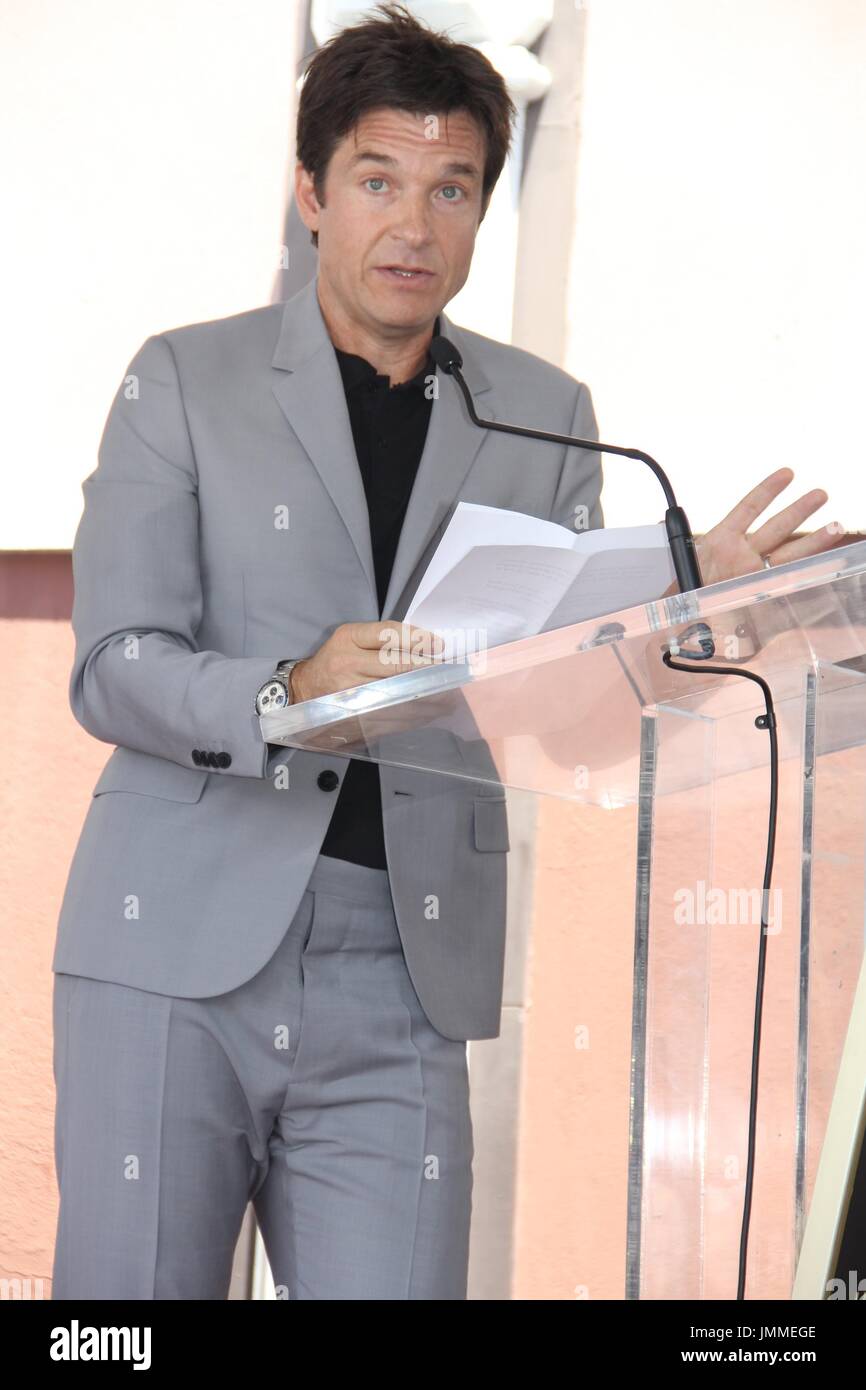 Hollywood, Kalifornien, USA. 26. Juli 2017. I15914CHW. Jason Bateman wohlwollend mit Stern auf dem Hollywood Walk Of Fame.6533 Hollywood Boulevard vor dem Hudson Apartments, Hollywood, Kalifornien, USA.07/26/2017.JASON BATEMAN. © Clinton H.Wallace/Photomundo International / Fotos Inc Credit: Clinton Wallace/Globe Fotos/ZUMA Draht/Alamy Live-Nachrichten Stockfoto