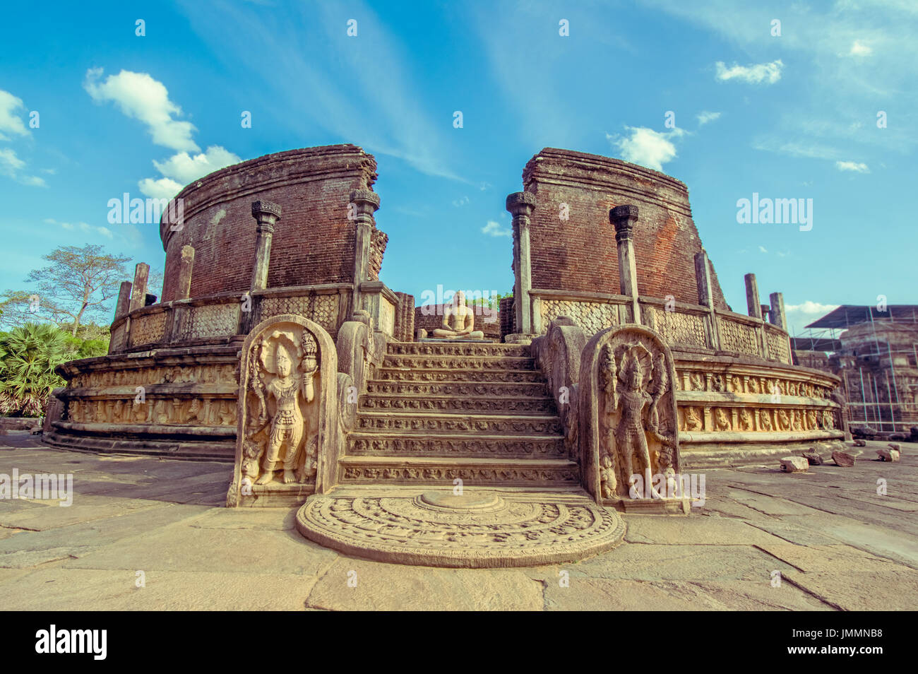 Die antiken Ruinen von Polonnaruwa, Sri Lanka Stockfoto