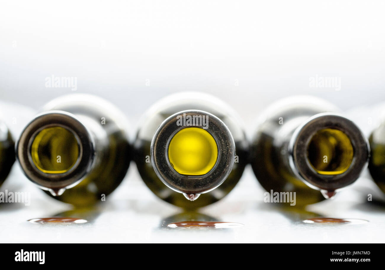 den letzten Tropfen Wein Serie. Stockfoto