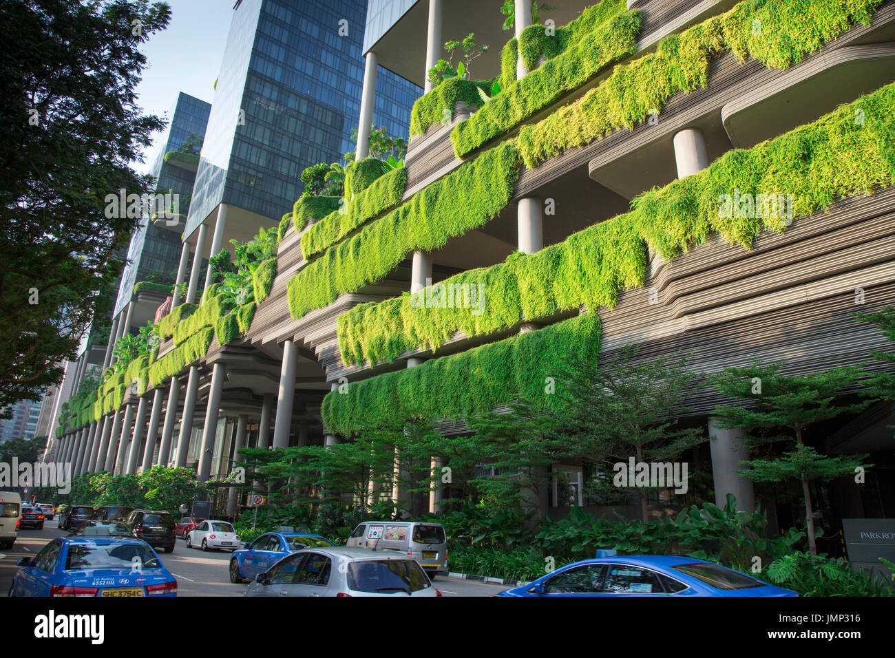 Hängenden Gärten im Park Royal Hotel, Singapore Stockfotografie Alamy