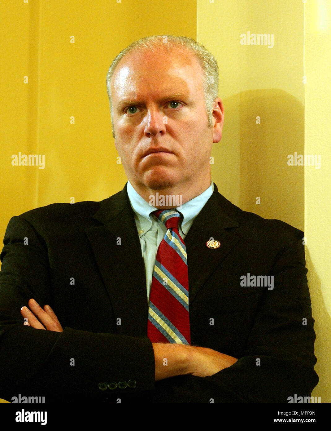 Washington, D.C. - 21. Juni 2006--US-amerikanischer Jurist Joseph Crowley (Demokrat den 7. Bezirk von New York) Uhren das Zeugnis vor United States House Of Representatives Committee on Homeland Security auf der United States Department of Homeland Security den letzten Urteil schneiden 40 % der Anti-Terror-Finanzierung nach New York und Washington, D.C. - zwei der höchsten Risiko Städte in den Vereinigten Staaten in Washington gewährt , D.C. am 21. Juni 2006. Bildnachweis: Ron Sachs / CNP Stockfoto