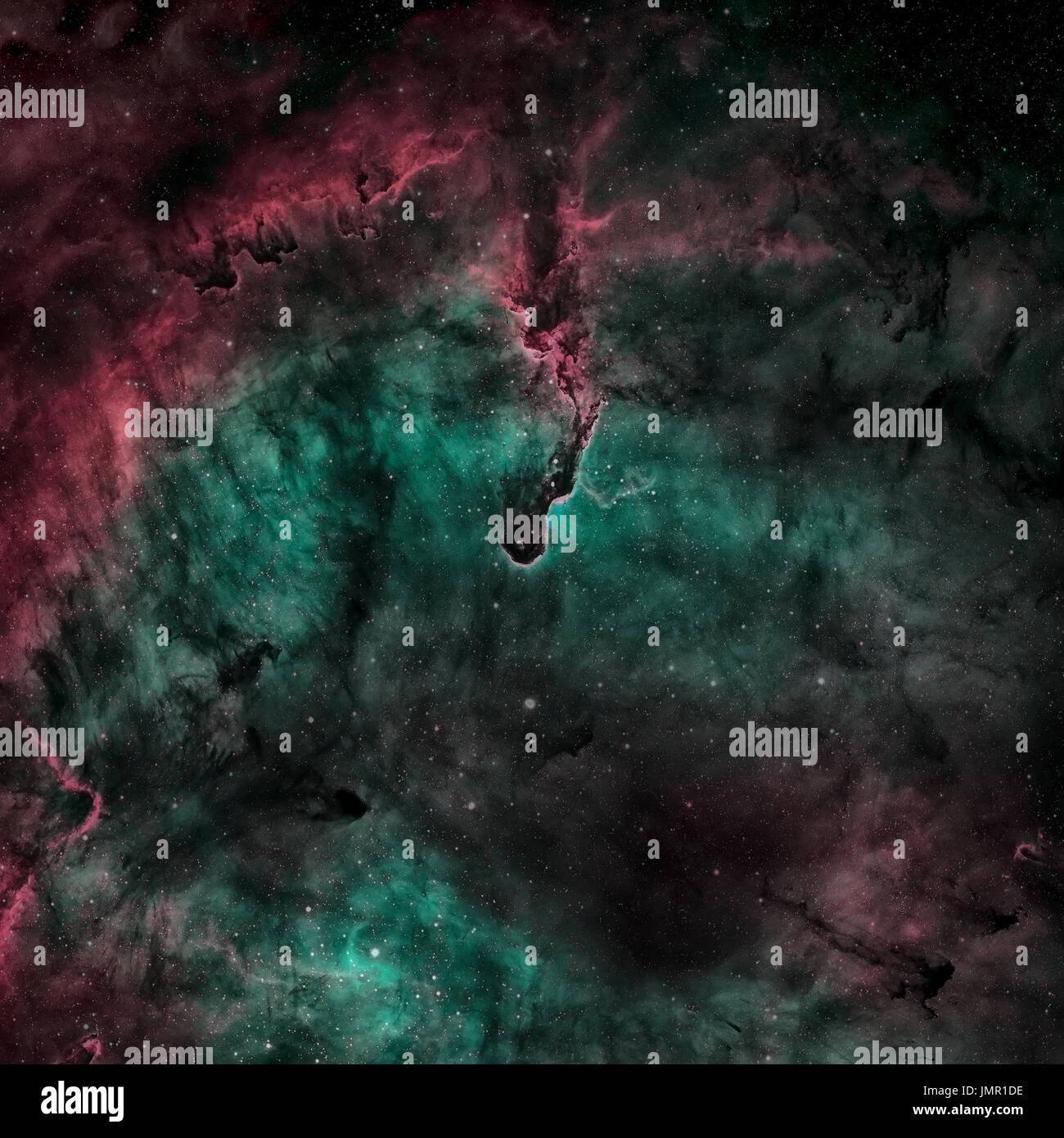 Der Elephant Trunk Nebula ist eine Konzentration von interstellarem Gas und Staub in IC 1396. Befindet sich im Sternbild Kepheus. Elemente dieses Bild f Stockfoto