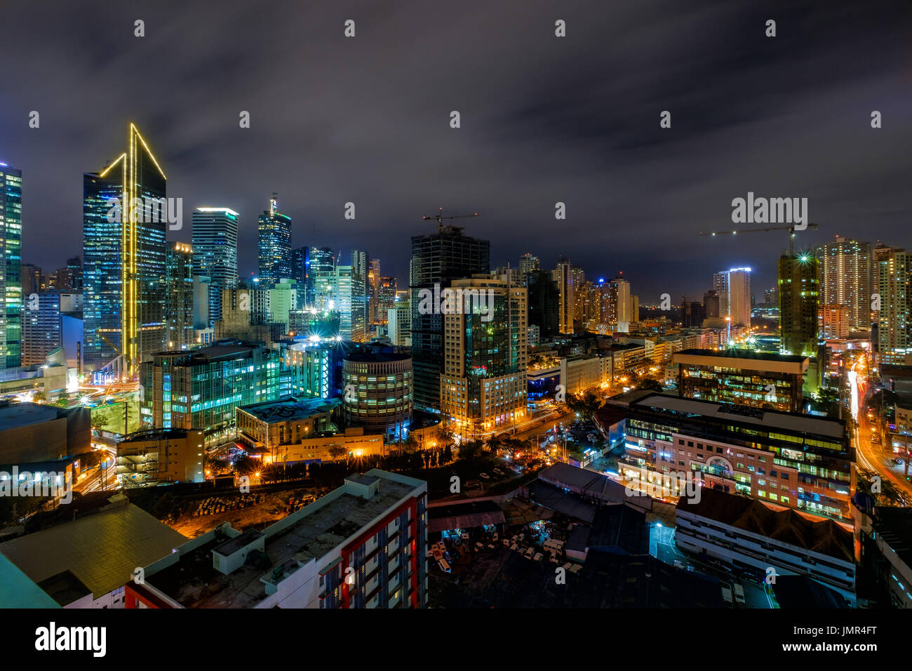 Makati Stadt Manila Philippinen Stockfoto