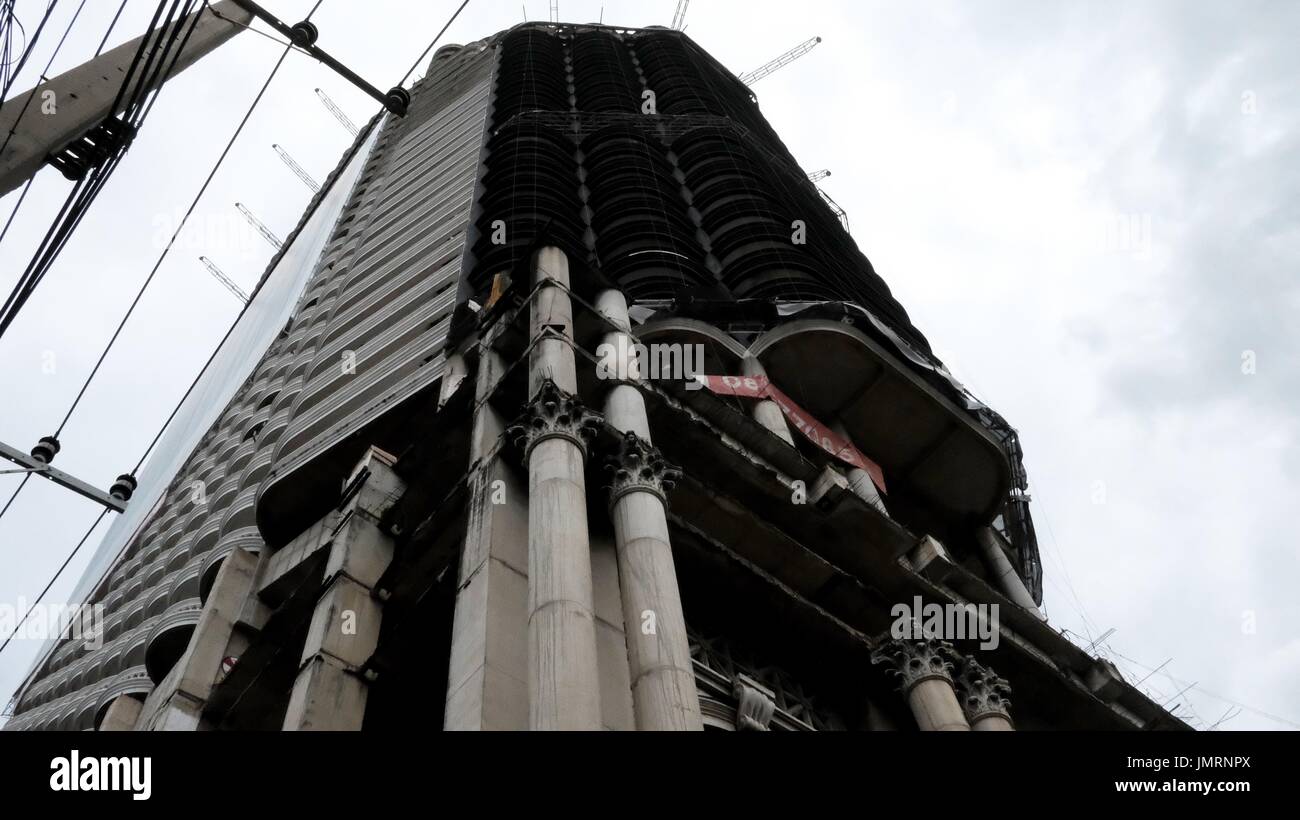 Aufgegeben von Wolkenkratzer verlassenen High Rise Ghost Turm Sathorn einzigartiges Tower Architektur Geist Haus Bangkok Thailand Stockfoto