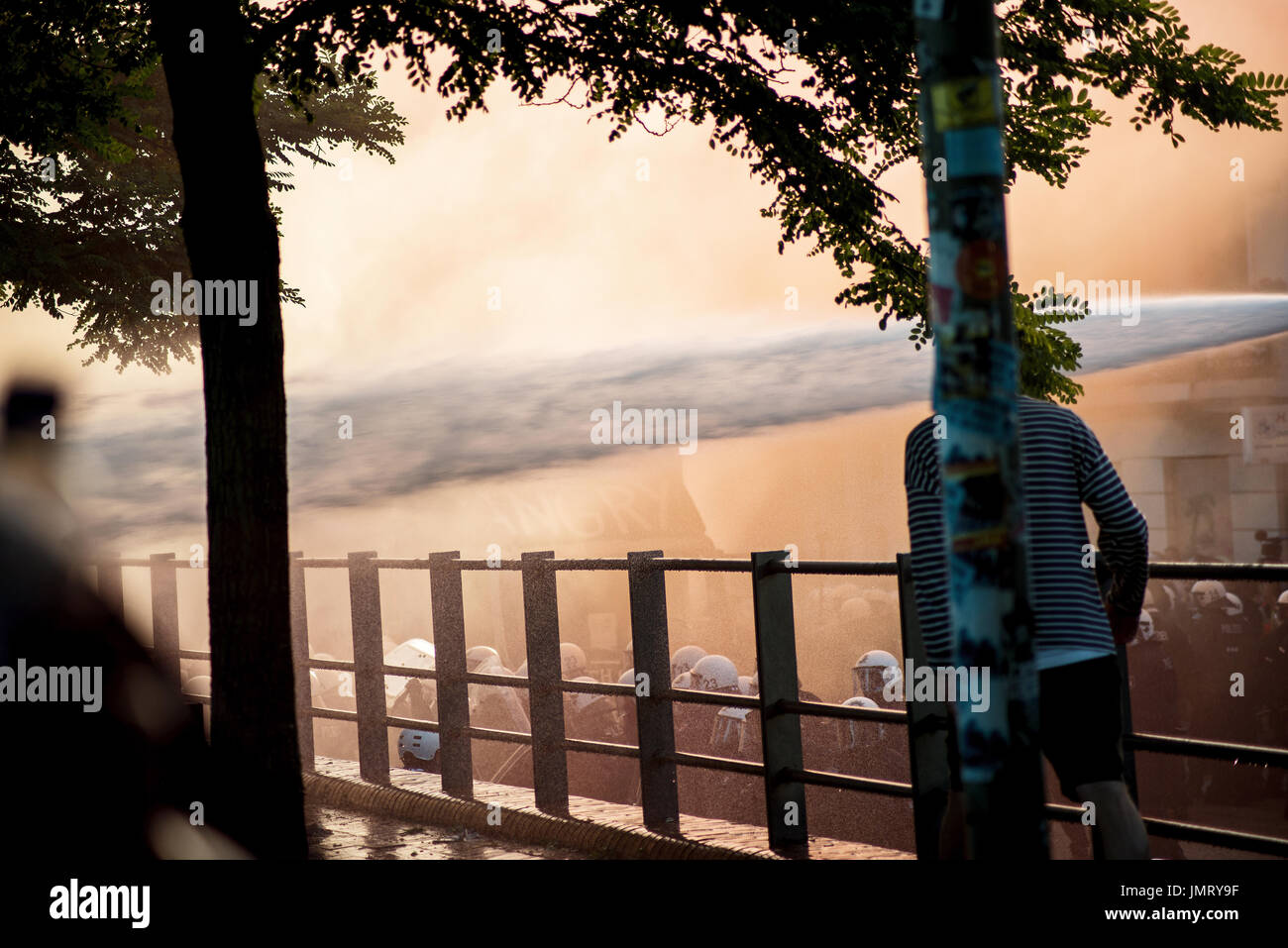 G20-Gipfel wurde willkommen zur Hölle Stockfoto