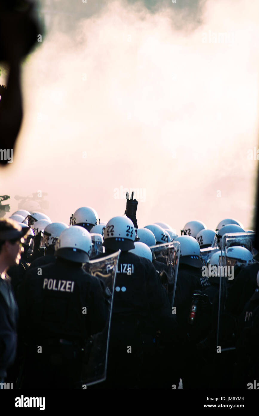 G20-Gipfel wurde willkommen zur Hölle Stockfoto