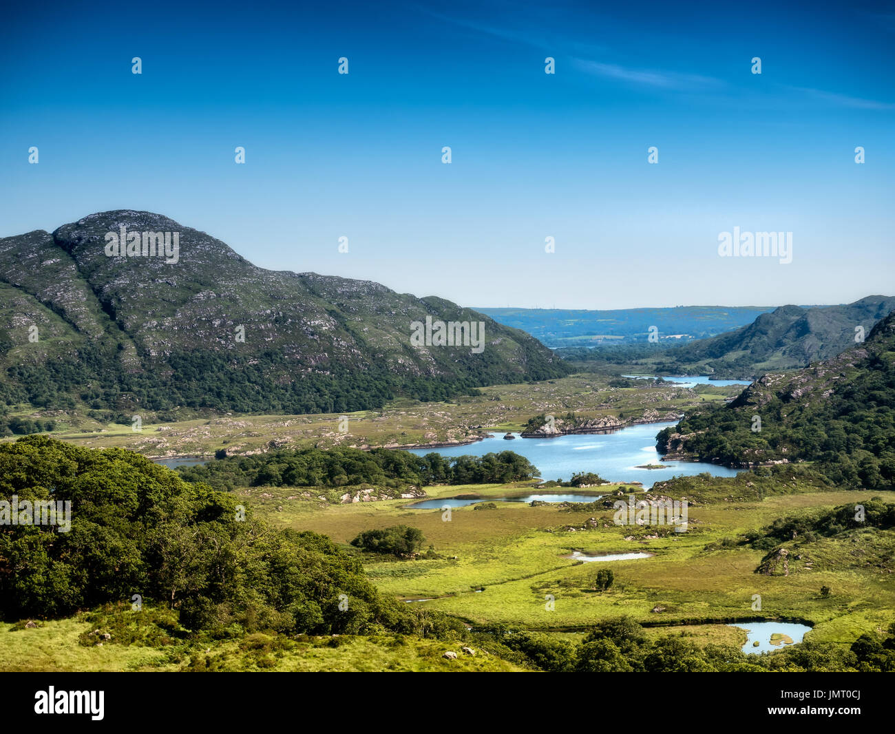 Upper Lake am Ring of Kerry in der Nähe von Killarney, Irland Stockfoto