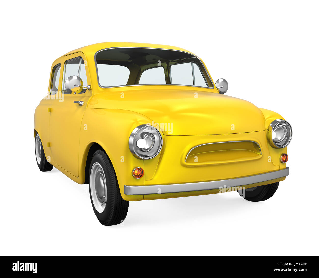 Retro-Auto isoliert Stockfoto