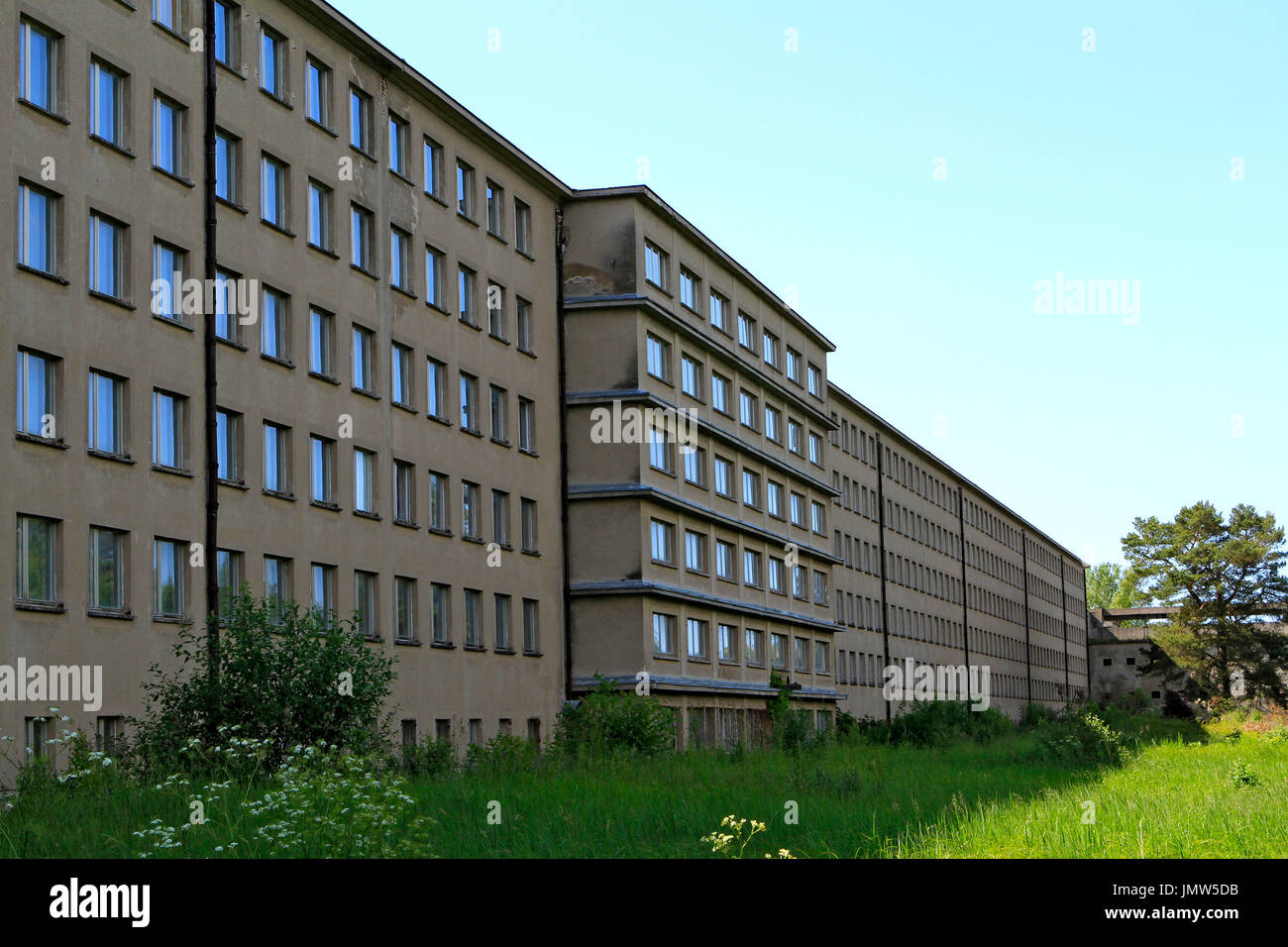 KdF, Kraft Durch Freude, buchstäblich Kraft durch Freude, Prora Ferienort, North Mecklenburg, Mecklenburg-Western Pomerania, Deutschland, Europa Stockfoto