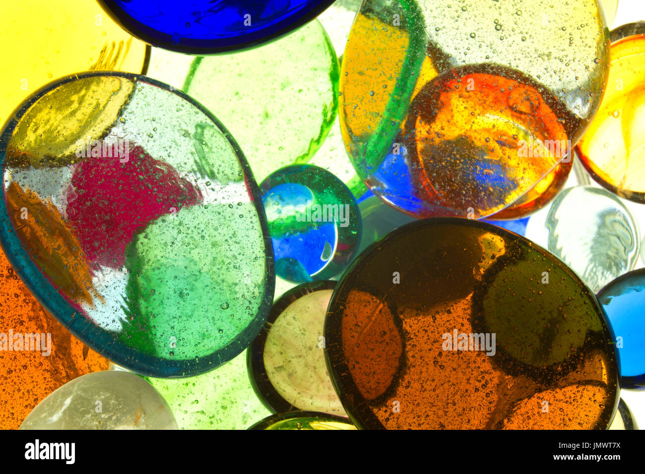 Glasstücke Stockfoto