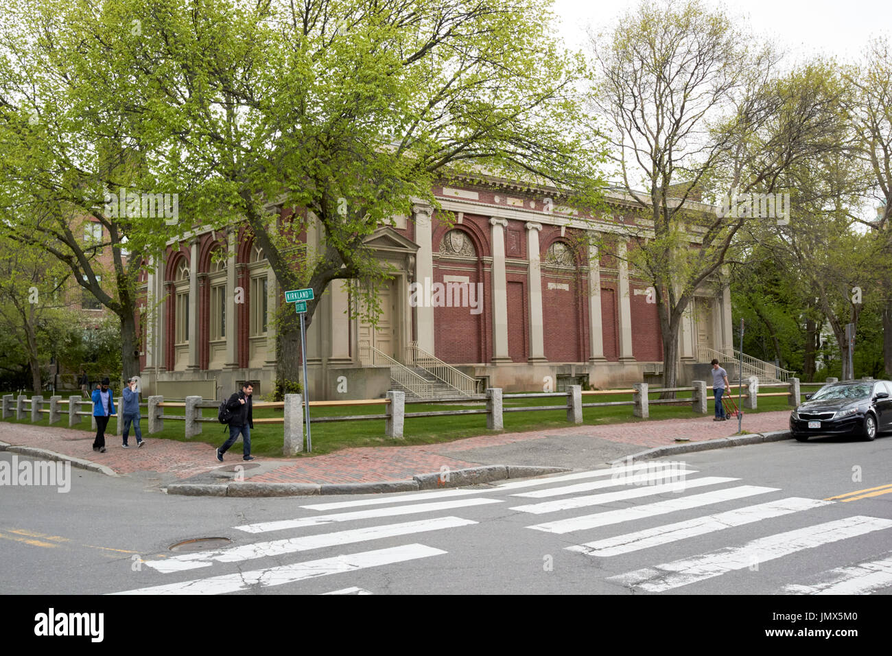 Lowell Hörsaal Harvard Universität Boston USA Stockfoto