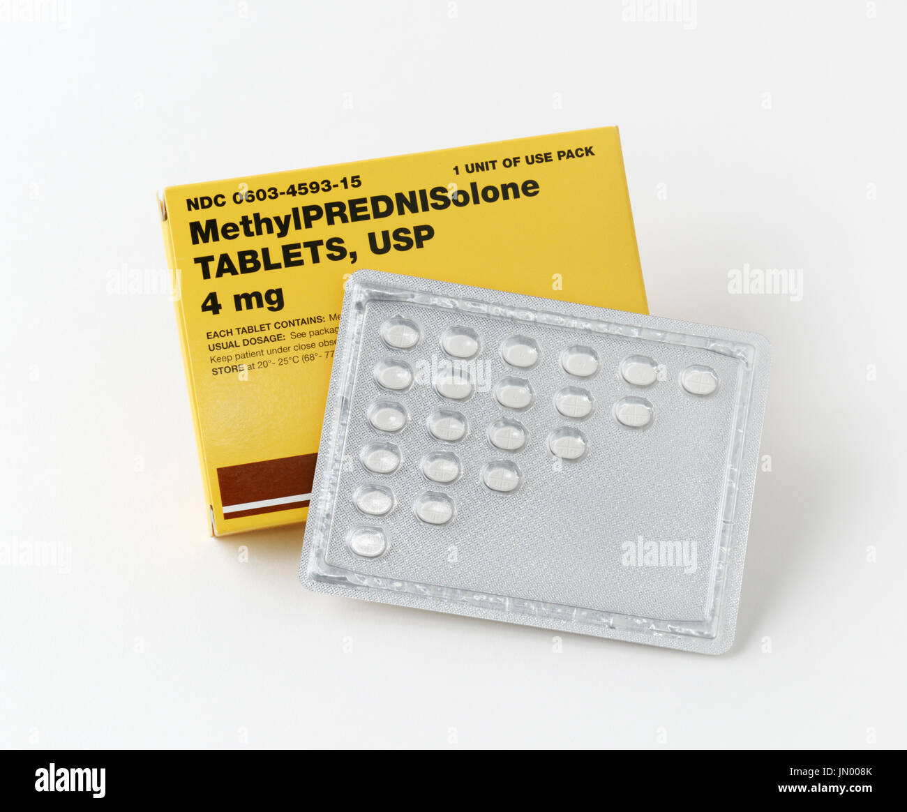 Prednison, Methylprednisolon, Tabletten Pillen Stockfoto