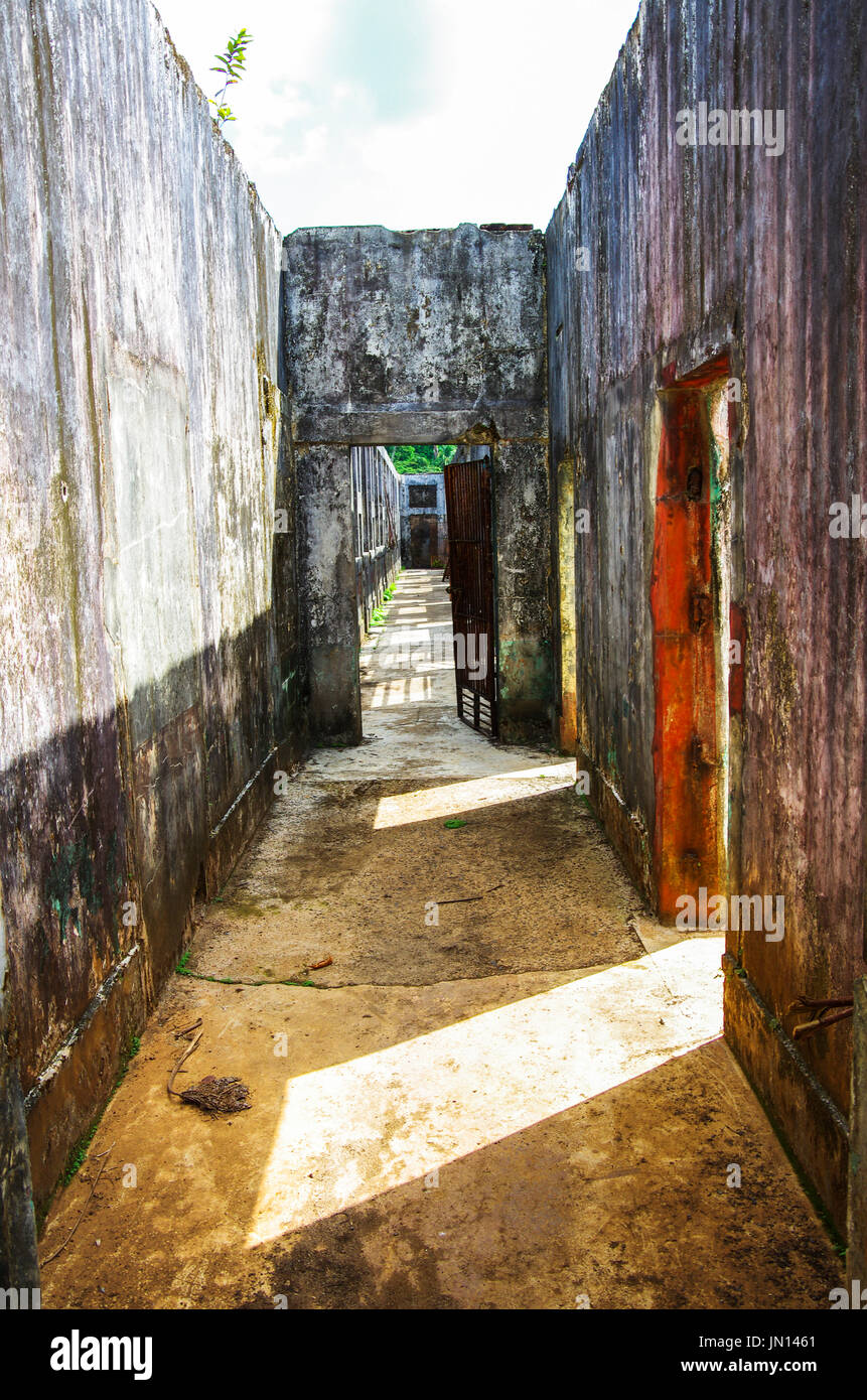 Bilder aus dem alten Coiba Insel Prision in Panama Stockfoto