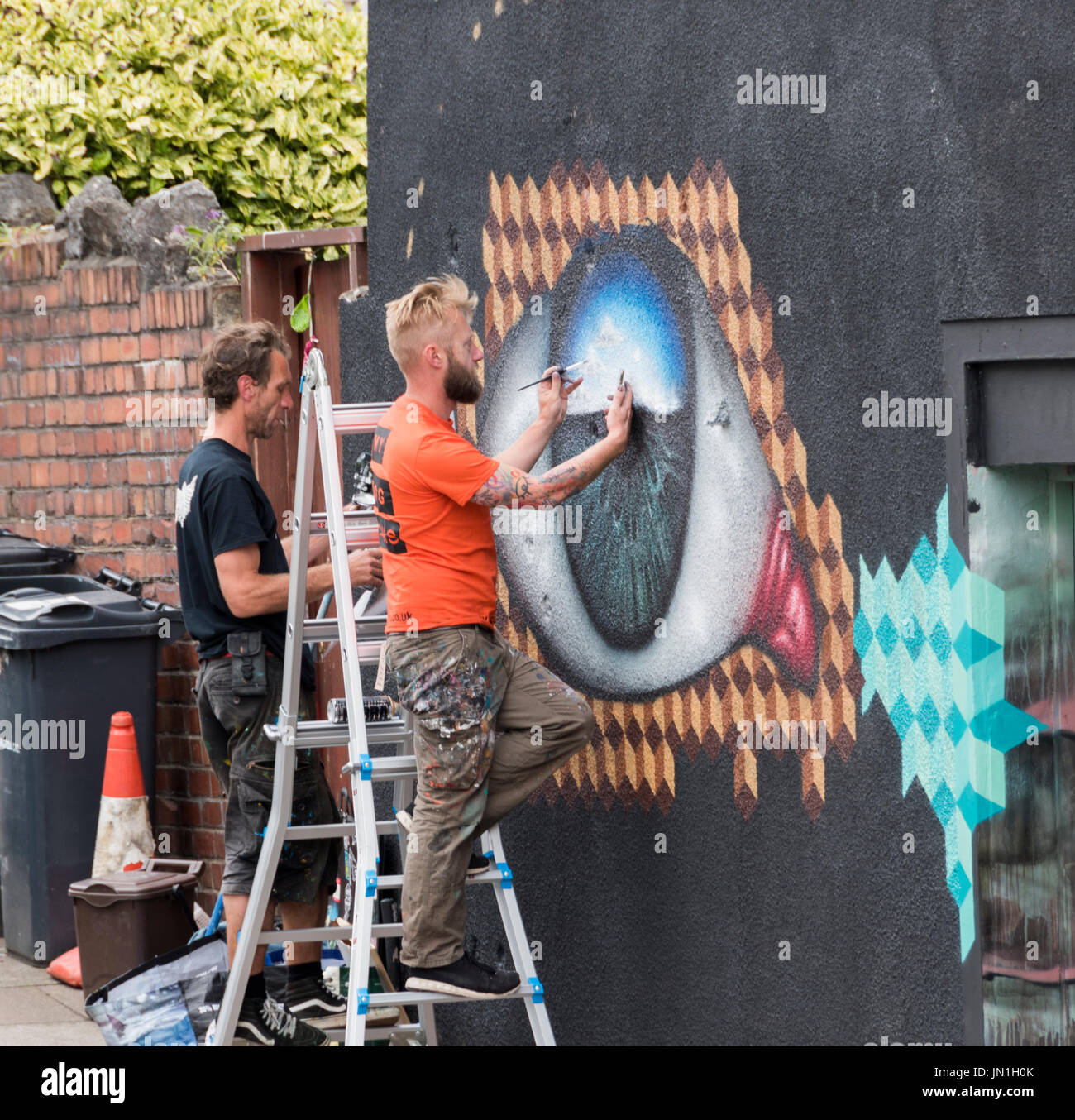 Bristol, UK. 29. Juli 2017. UPFEST. Europas größten Straßenkunstfestivals läuft in Bristol. 29. Juli 2017 Carolyn Eaton / Alamy News Live Stockfoto