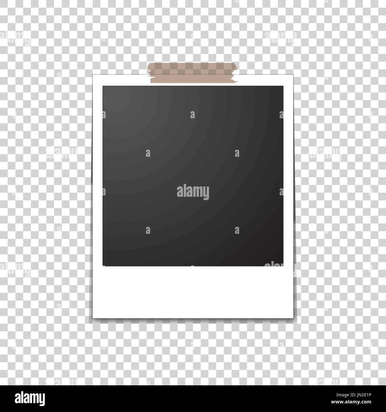 Altes Foto mit Klebeband Stock Vektor