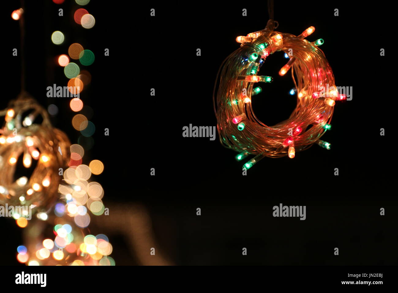 Hochzeit-Lichter Beleuchtung eine Hochzeitsfeier im Punjab Pakistan Stockfoto