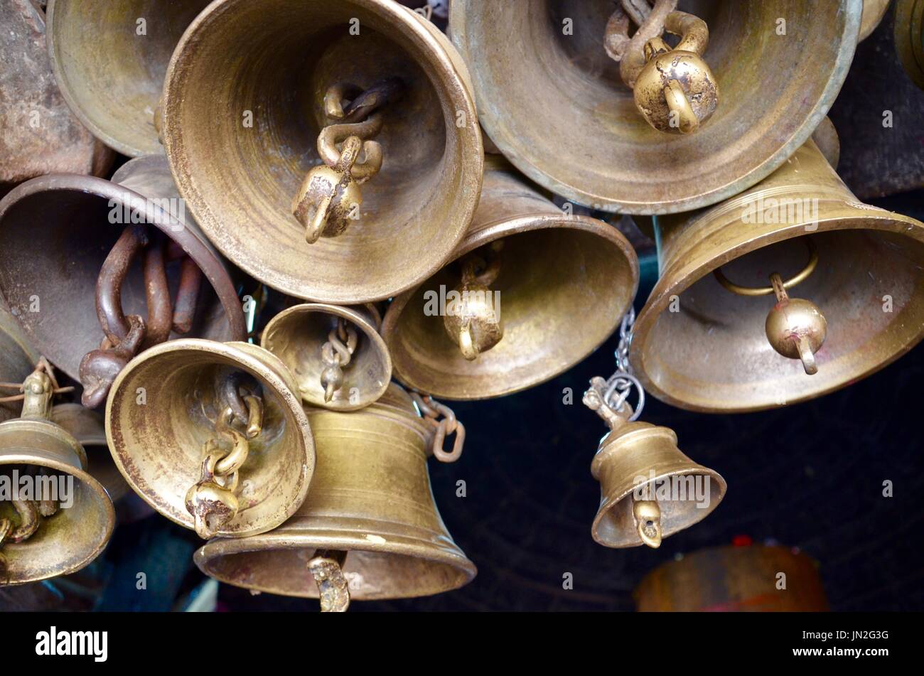 Buddhistische Tempel Glocken Stockfoto