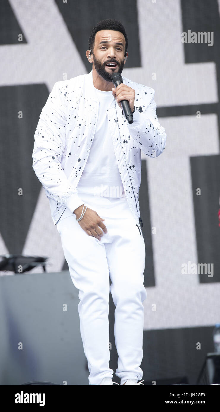 Craig David spielt live beim Glastonbury Festival 2017 - Tag 3 Featuring: Craig David Where: Glastonbury, Vereinigtes Königreich: 24. Juni 2017 Credit: WENN.com Stockfoto