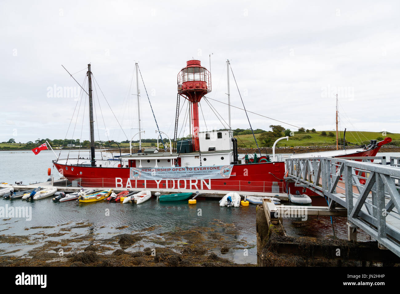 Ballydorn Feuerschiff Haus von unten Cruising Club Stockfoto