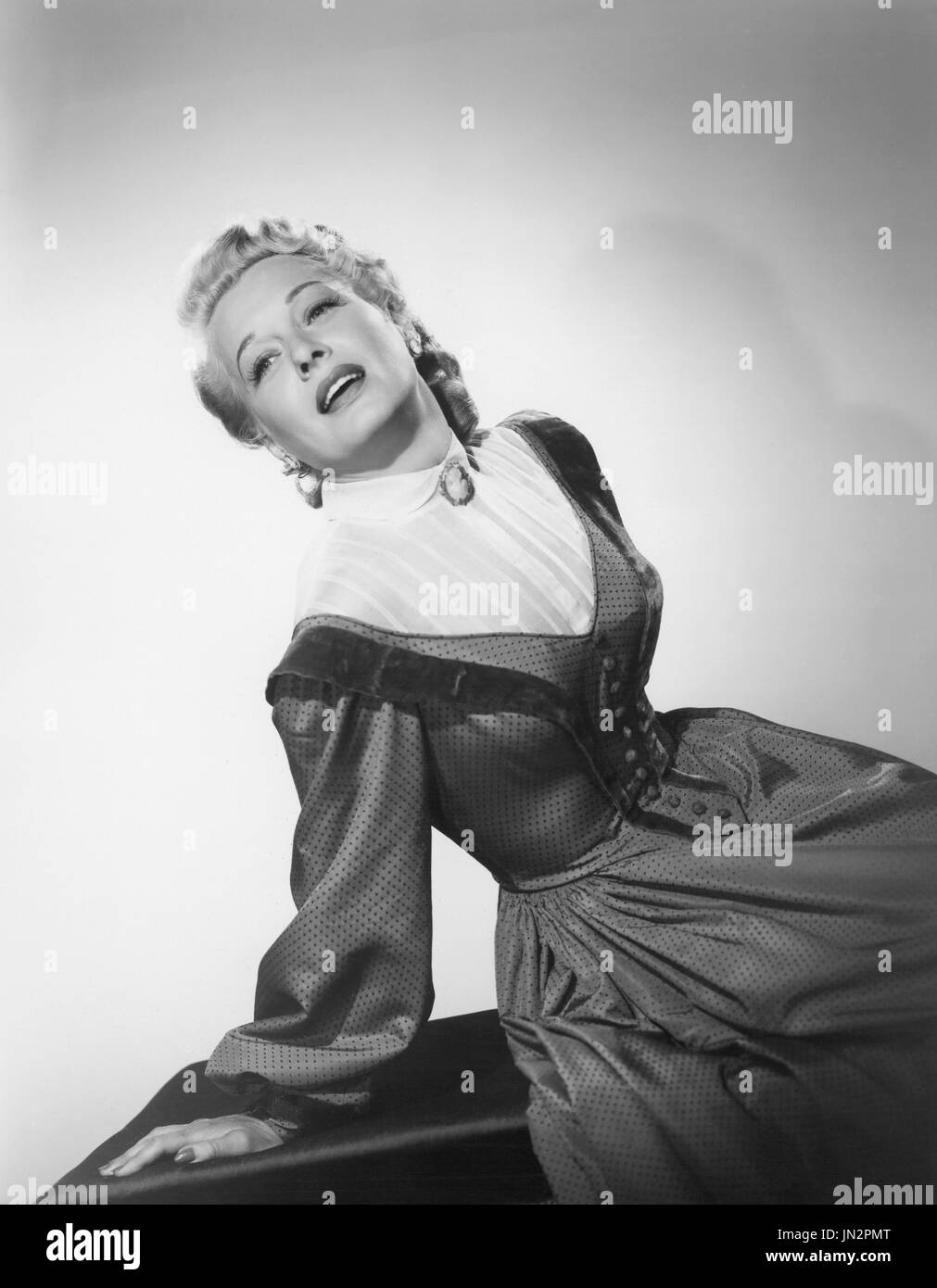 Ellen Drew, Portrait Werbung für den Film "Mann im Sattel", Columbia Pictures, 1951 Stockfoto