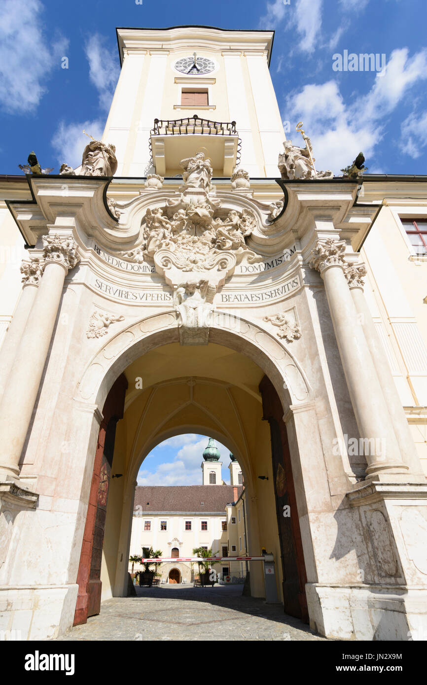 Kloster Abtei Lambach, Lambach, Zentralraum, Oberösterreich, Oberösterreich, Österreich Stockfoto