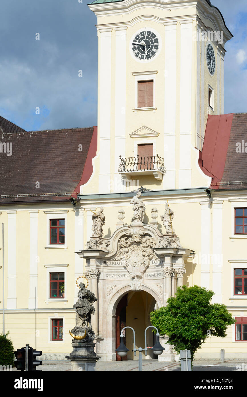 Kloster Abtei Lambach, Lambach, Zentralraum, Oberösterreich, Oberösterreich, Österreich Stockfoto