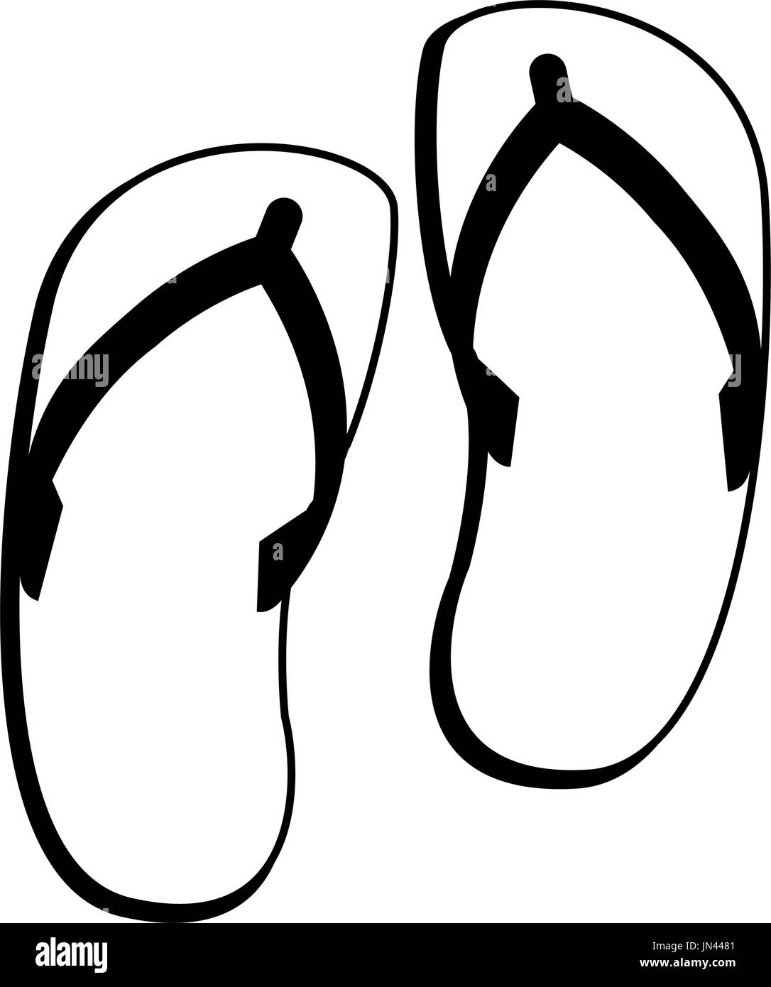 Flip Flop Sandalen icon image Stock Vektor