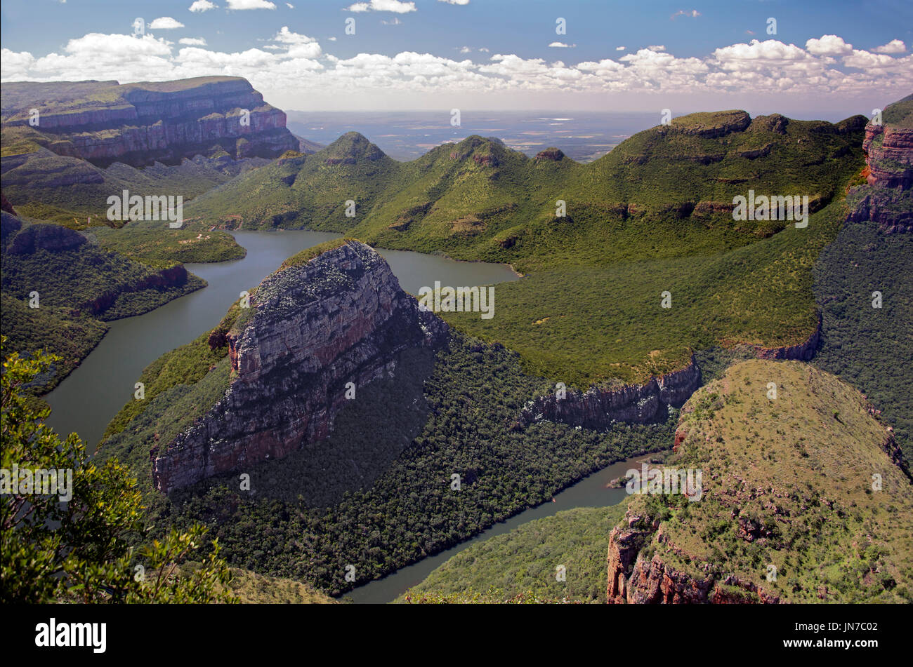 Landschaft Blyde River und Reservoir Blyde River Canyon Mpumalanga Südafrika Stockfoto