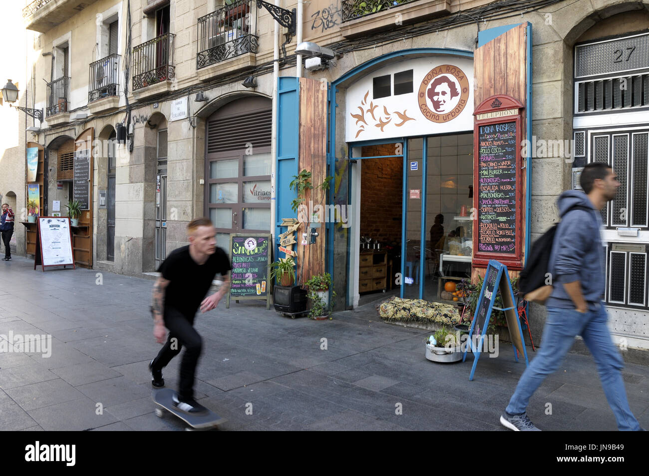 DOÑA ROSA BAR, El Raval-Viertel. Barcelona. Spanien. Foto: Rosmi Duaso Stockfoto
